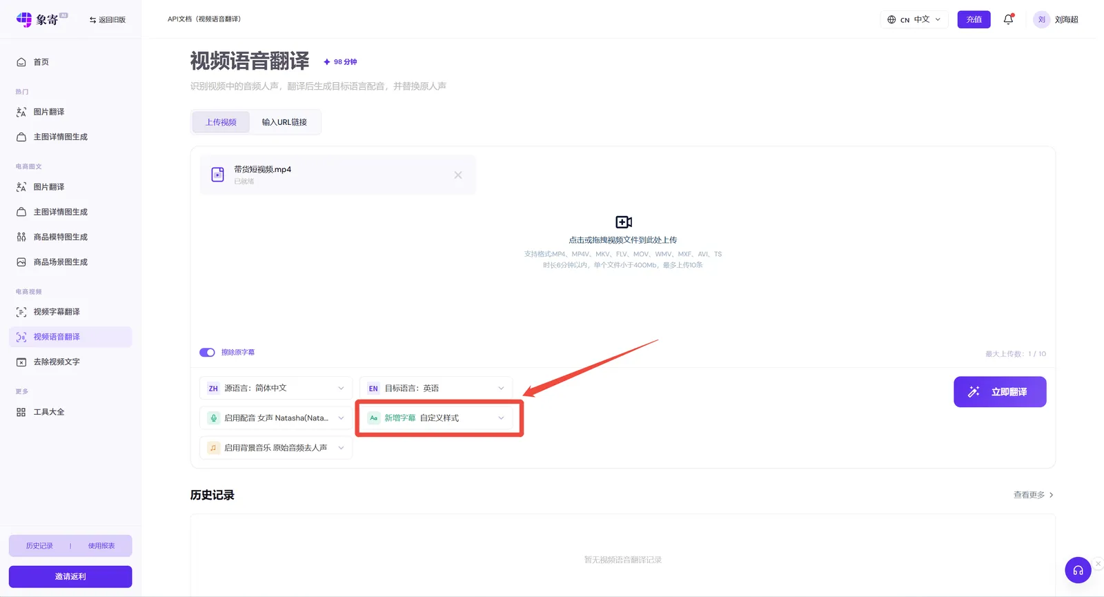 字幕样式配置